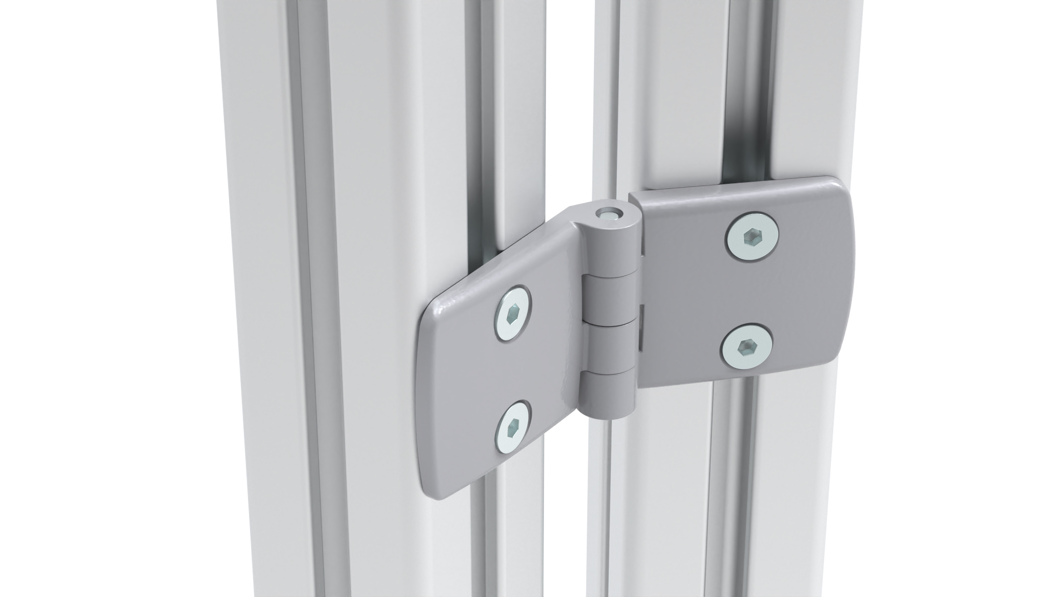 Aluminum Die-cast Combi Hinge 60, Non-detachable, Alu Color