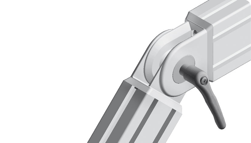 Pivot Joint 45 x 90 with Locking Lever