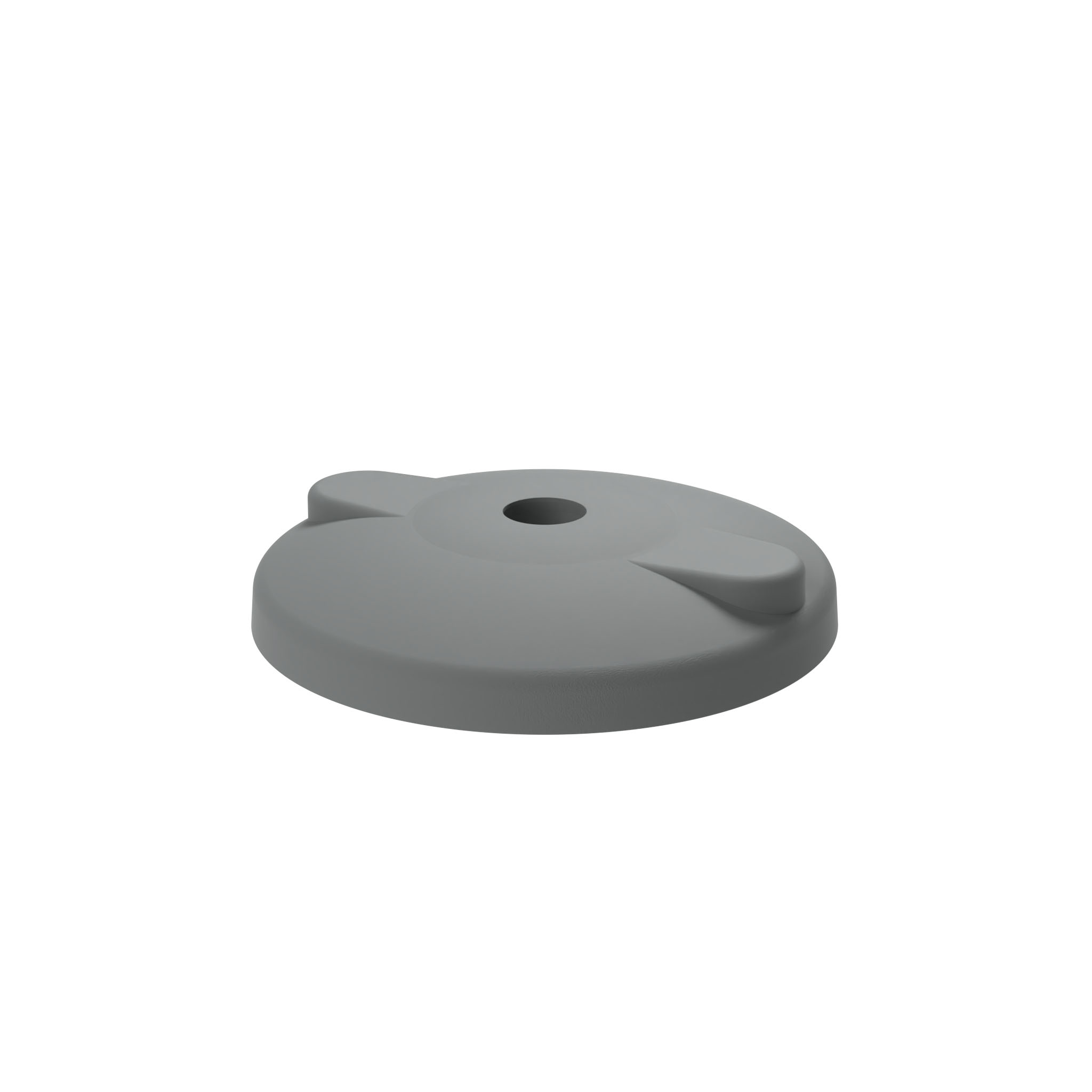 Base PA BDH for Swivel Feet, Ball Joint 15, Gray 098D100KBZS02 – product image