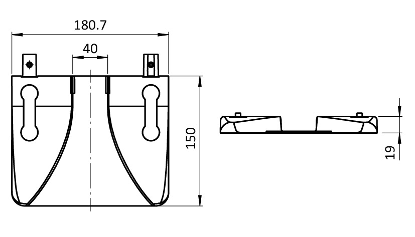 Embout de rail de stationnement FIFO (kit)