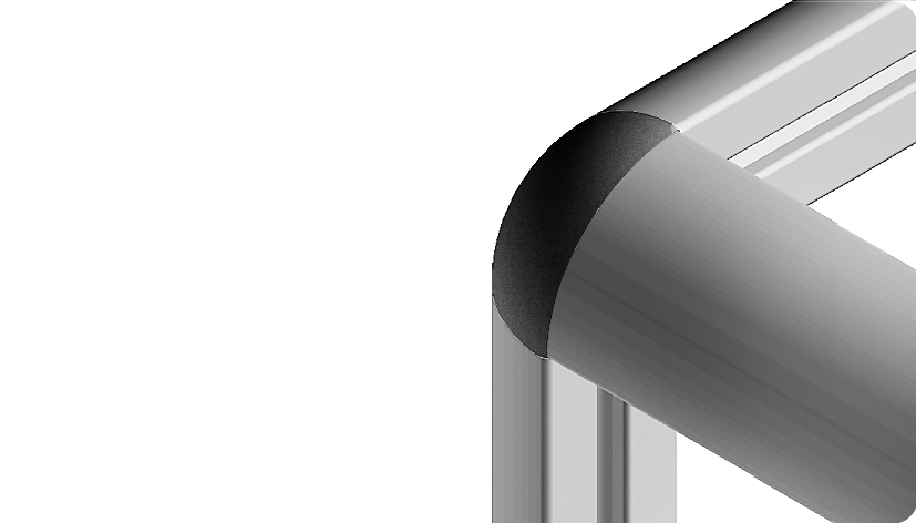 Profile 20, 3-way Connection Angles