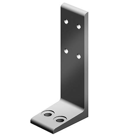 Floor Bracket AL 140, 2 Slots Version