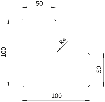 Floor Marking L-shape 50