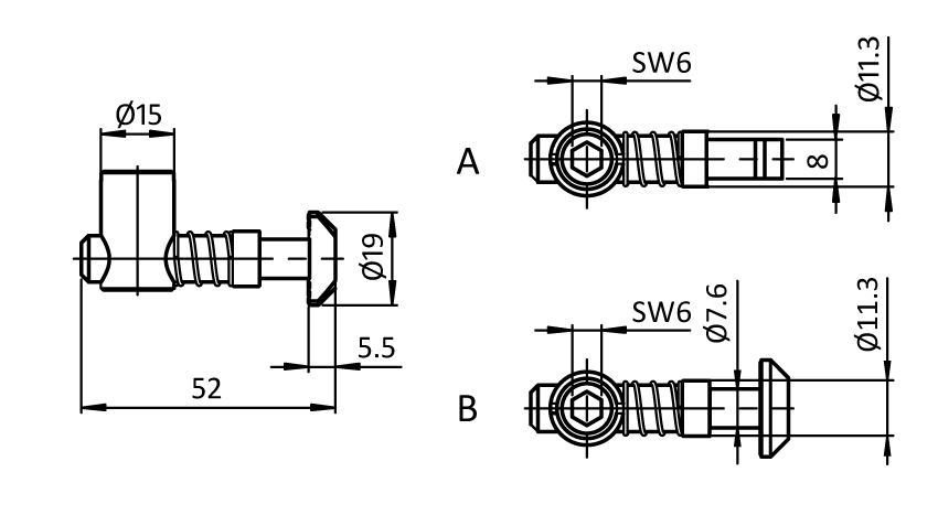 Central Connector Bush 15, Slot 8