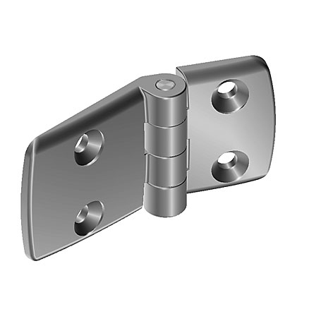 Aluminum Die-cast Combi Hinge 60, Non-detachable, Alu Color