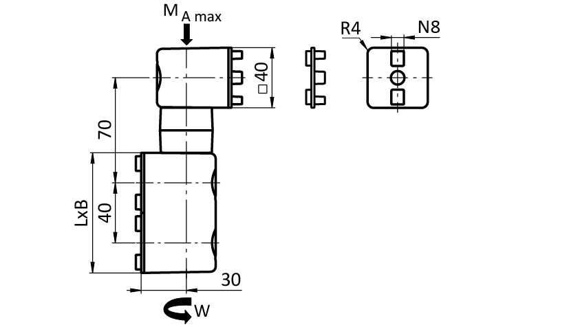 Friction Joint I80L for System Arm (Set)