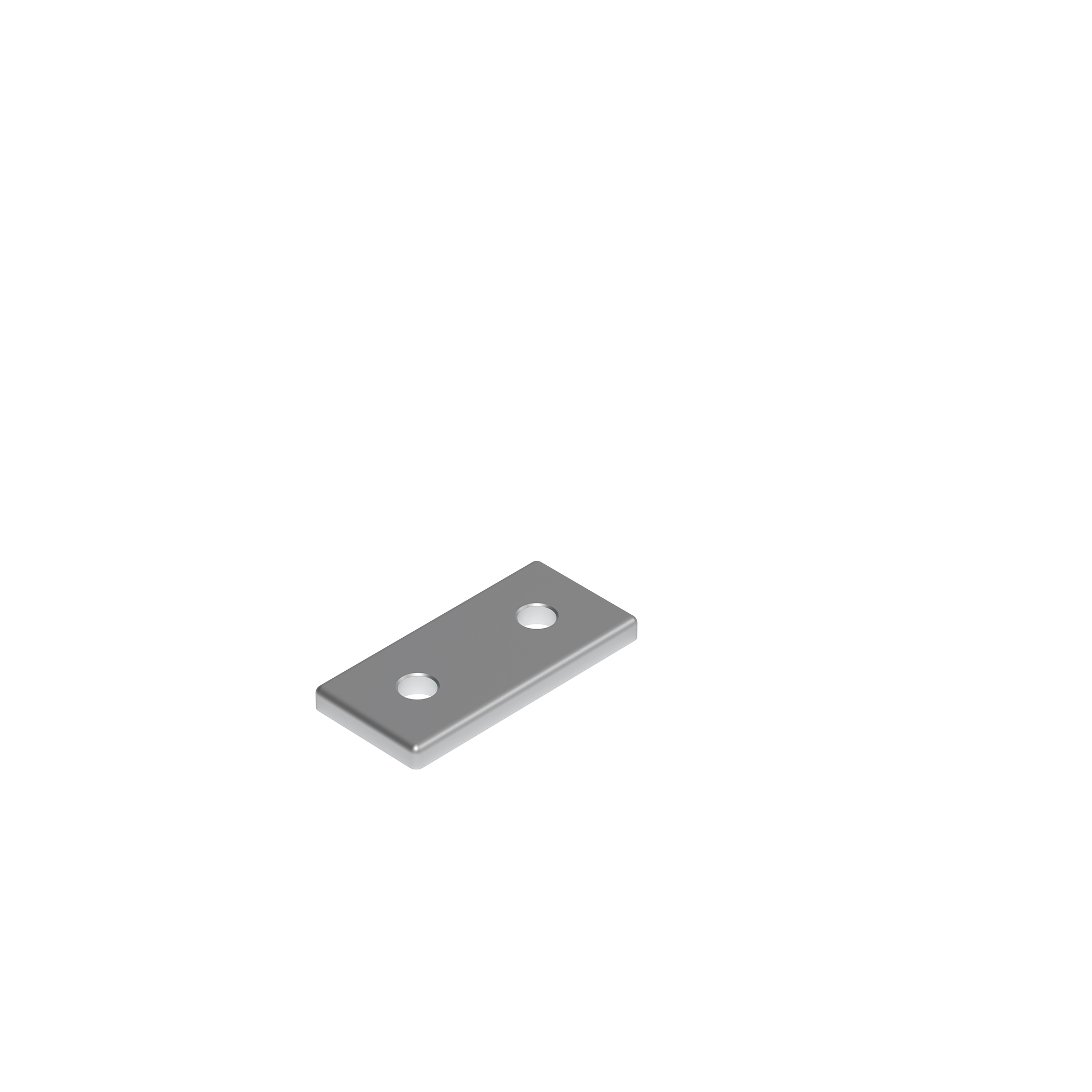 Connection Plate AL Rectangular 2 Hole, 1 Slot Version 093VA3876 – product image