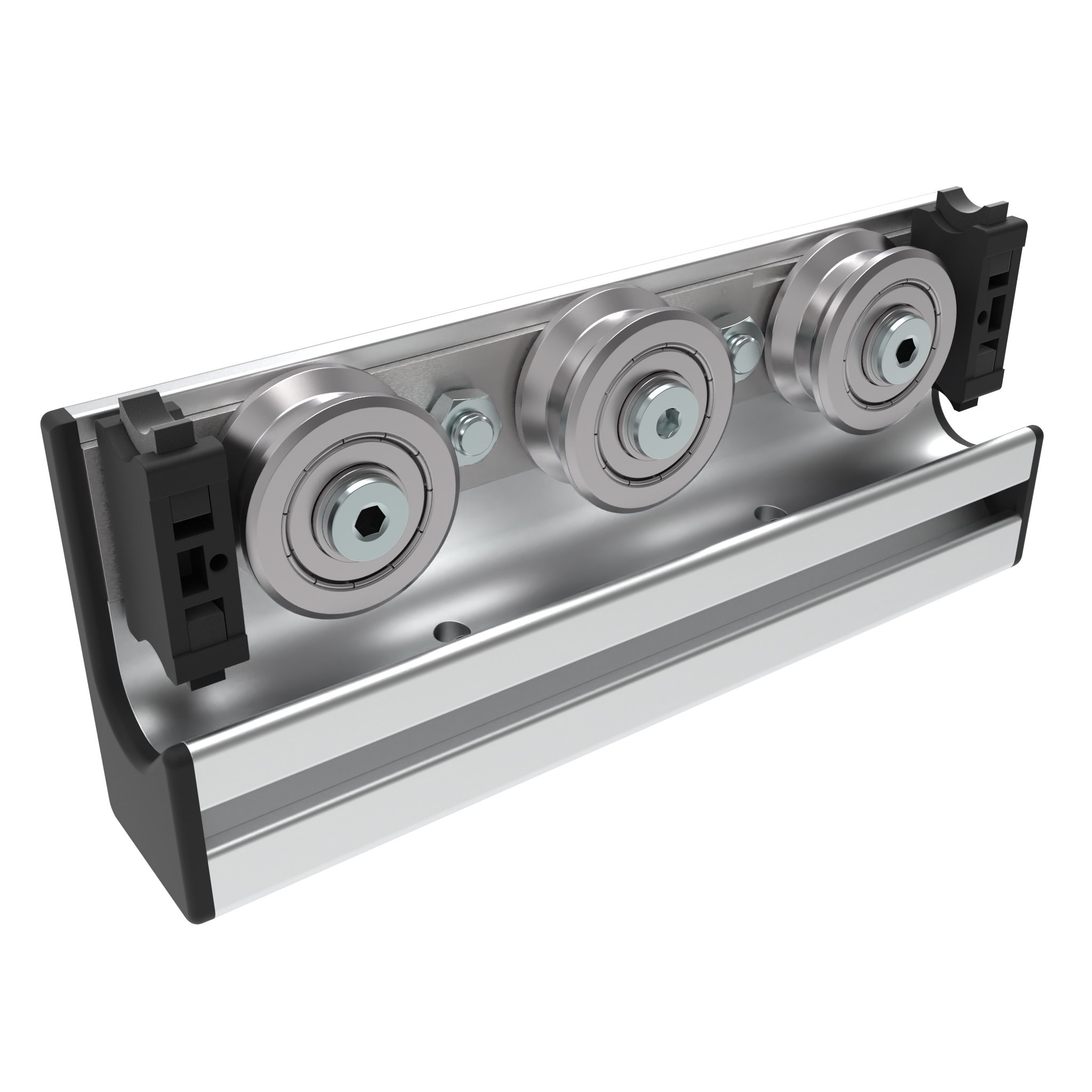 Bearing Unit 3 Rollers Shaft Ø 14 for C-Rail-Profile I Bearing Unit 3 Rollers Shaft Ø 14 for C-Rail-Profile I