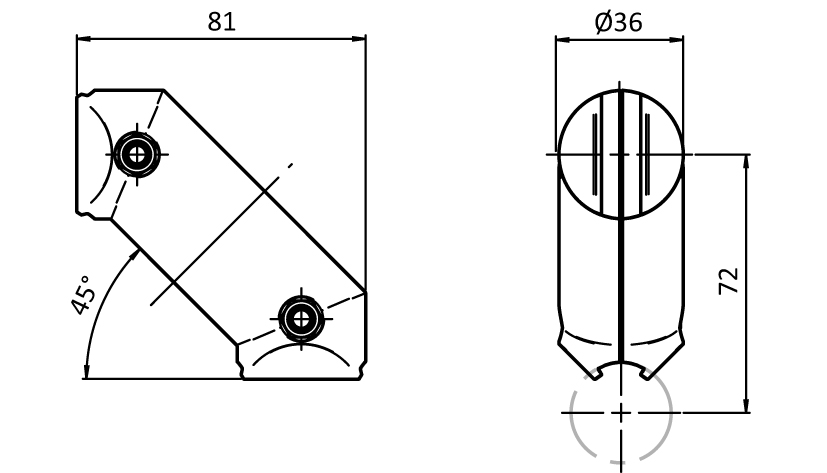 Winkelverbinder 2D28 (Set)