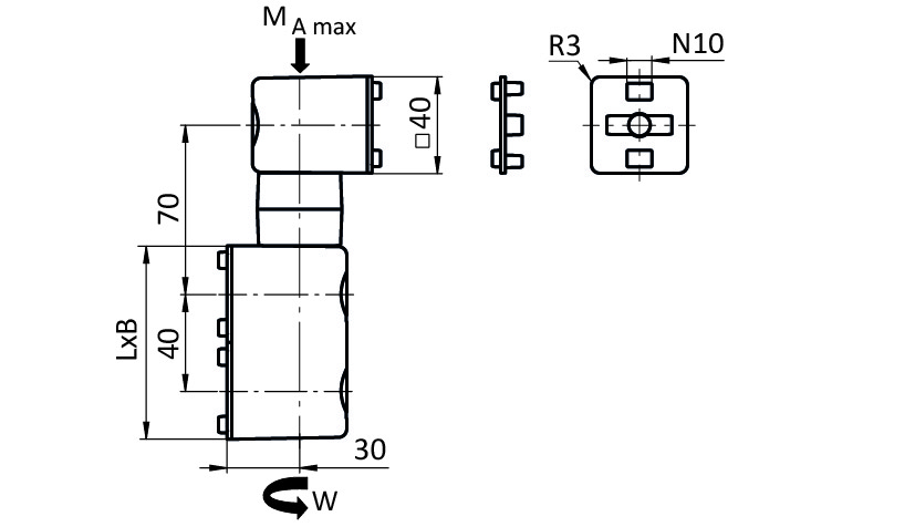 Friction Joint B80L for System Arm (Set)