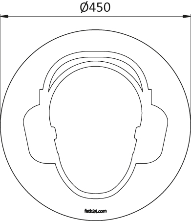 Wear Hearing Protection Floor Sign