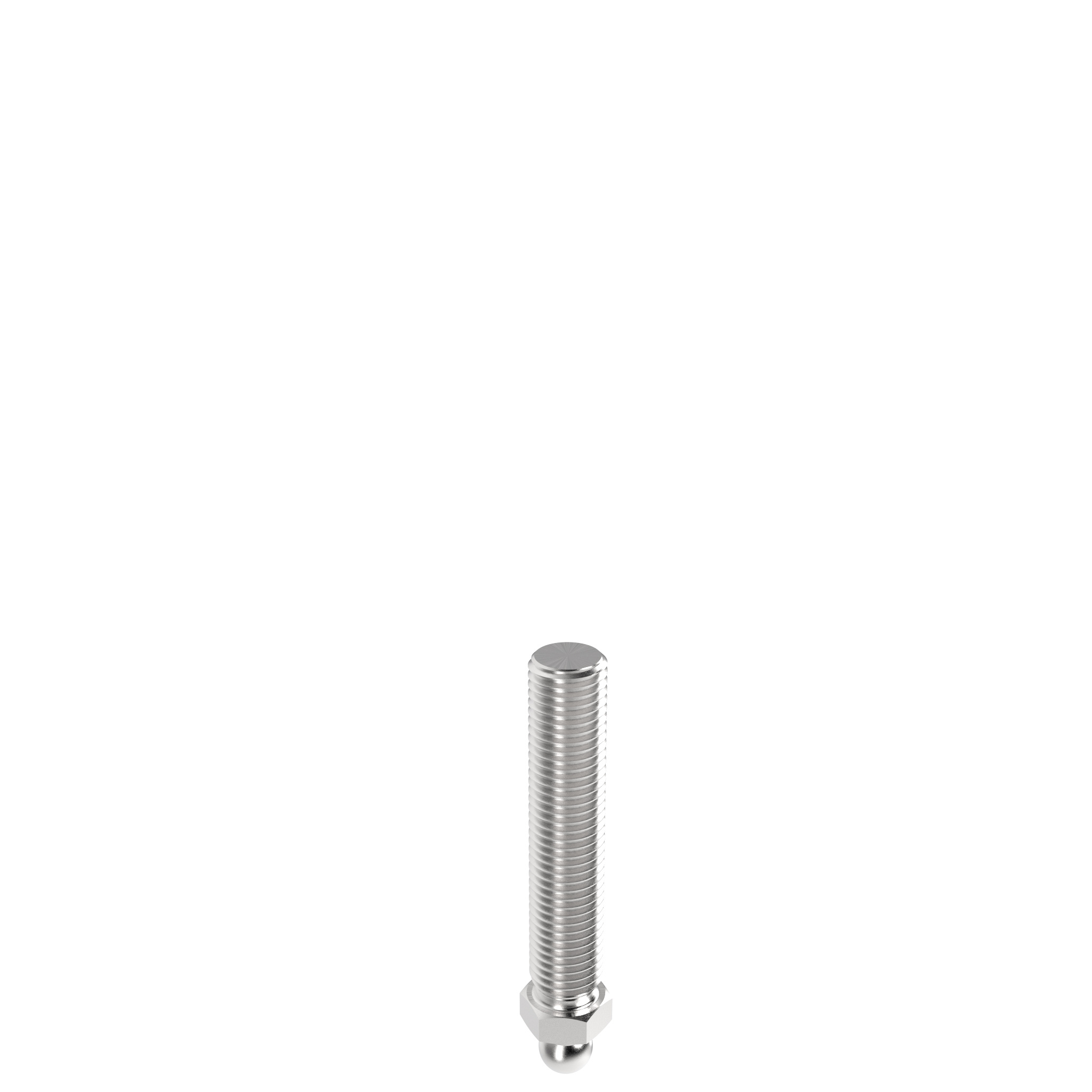 Tige filetée acier inox métrique pour pieds rotulé, rotule 15 098DM20100E – image du produit