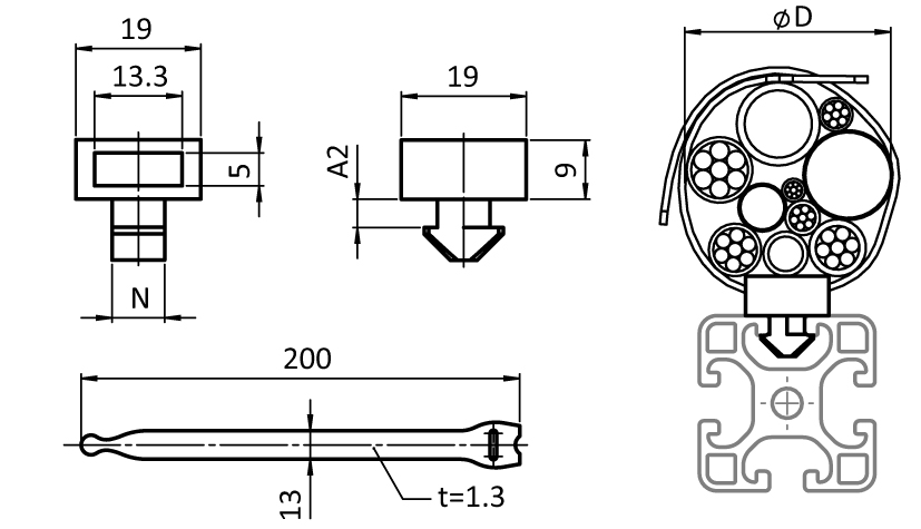 Cable Binder Block