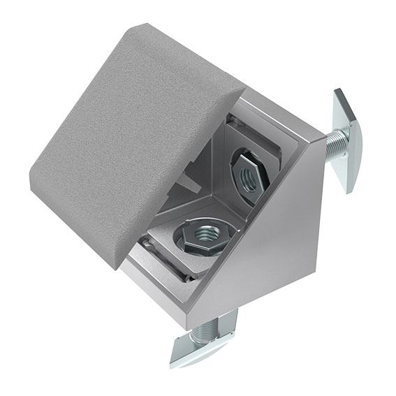 Alu Connection Angle B45 M Length/Cross (Set)