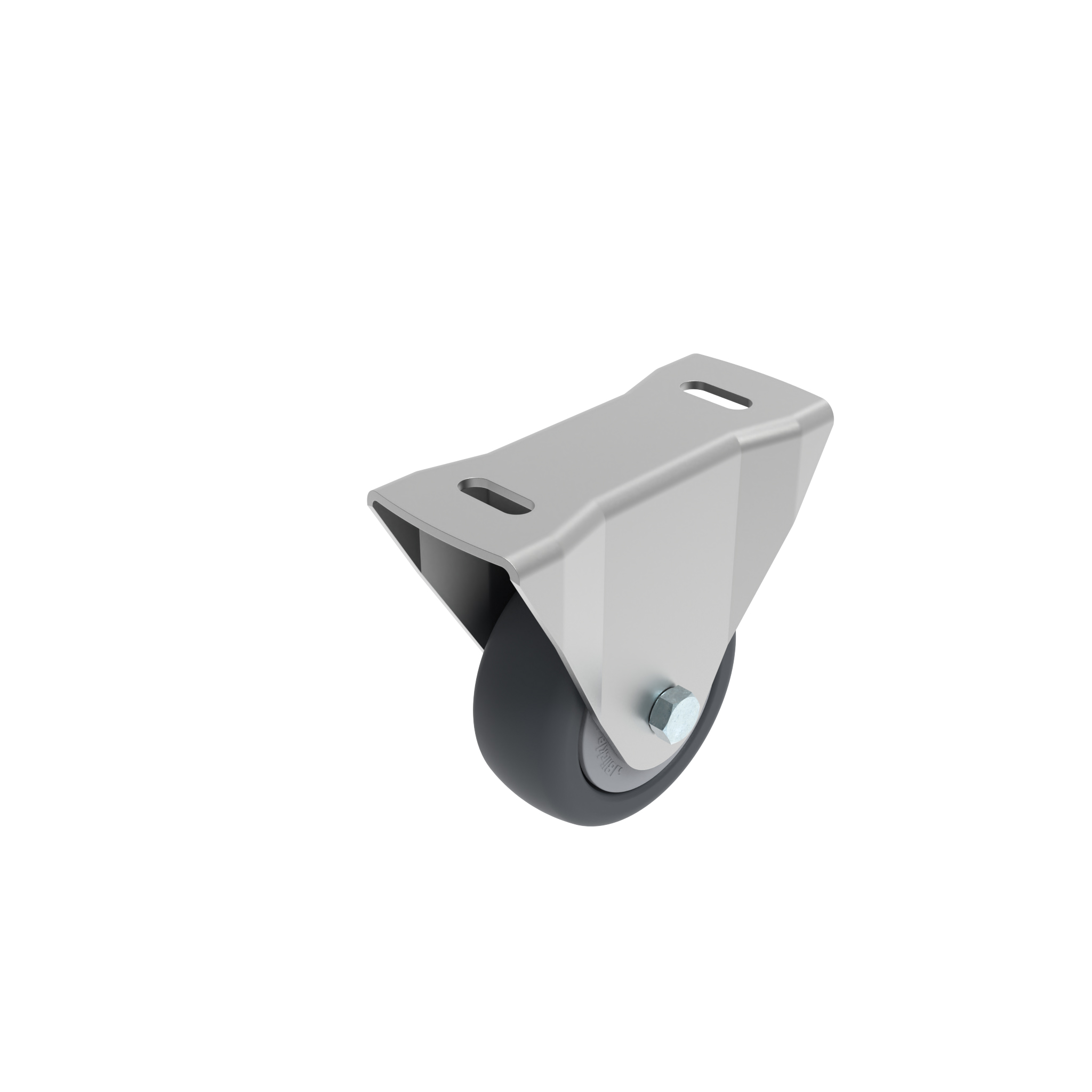 Rueda fija Ø 80 / 100 / 125 con placa de montaje 40 / 45 098F080U4045N – imagen del producto