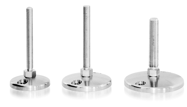 Base acier inox BDH para patas pivotantes