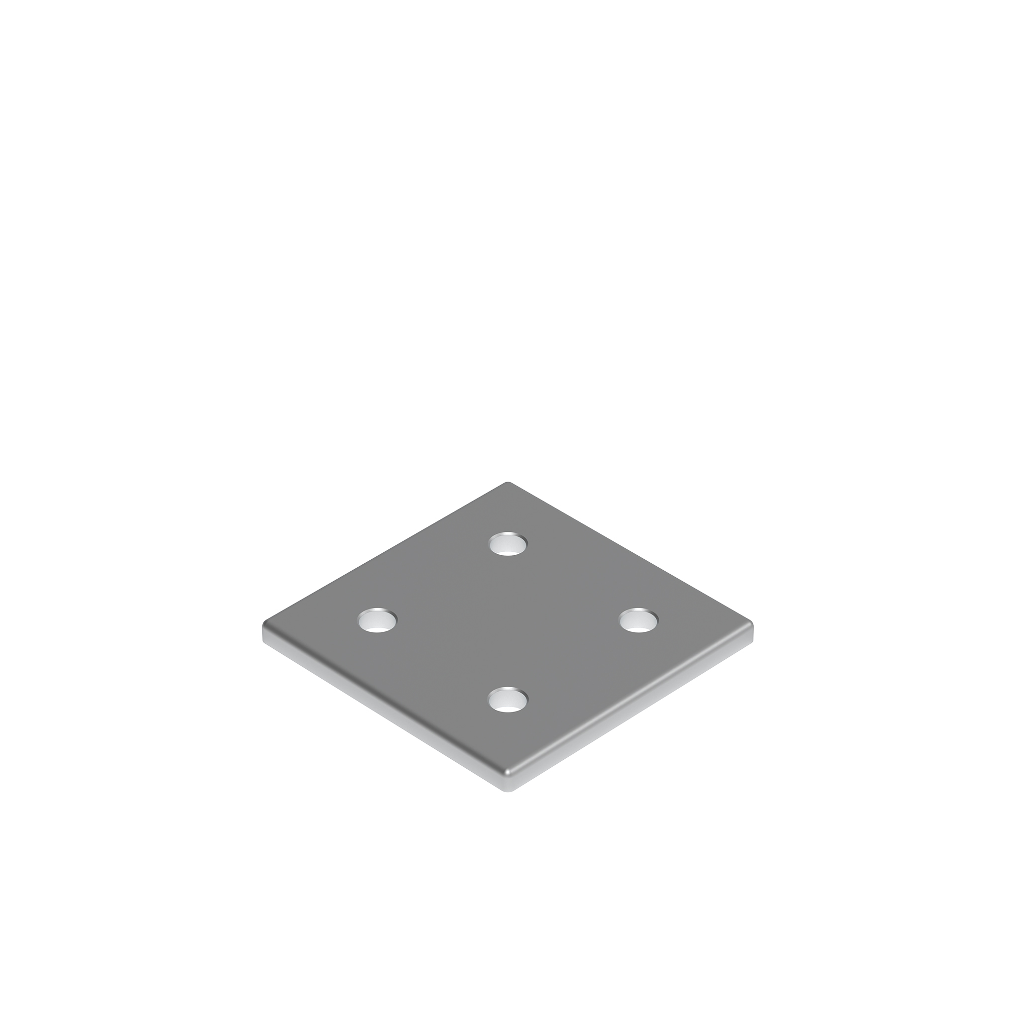 Connection Plate AL Quadrangular 4 Hole, 1 Slot Version 093VA9090 – product image