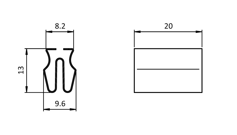Clip 8 – technical drawing