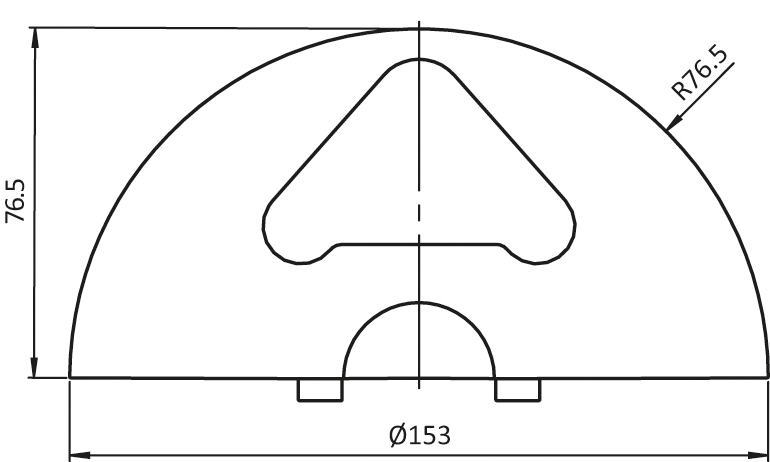 End Cap for Parking Rail Flat - Flat (Set)