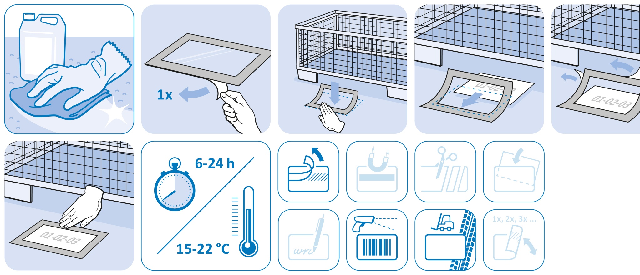 Floor Window DIN A5 - 5.8" x 8.3" – assembly graphic