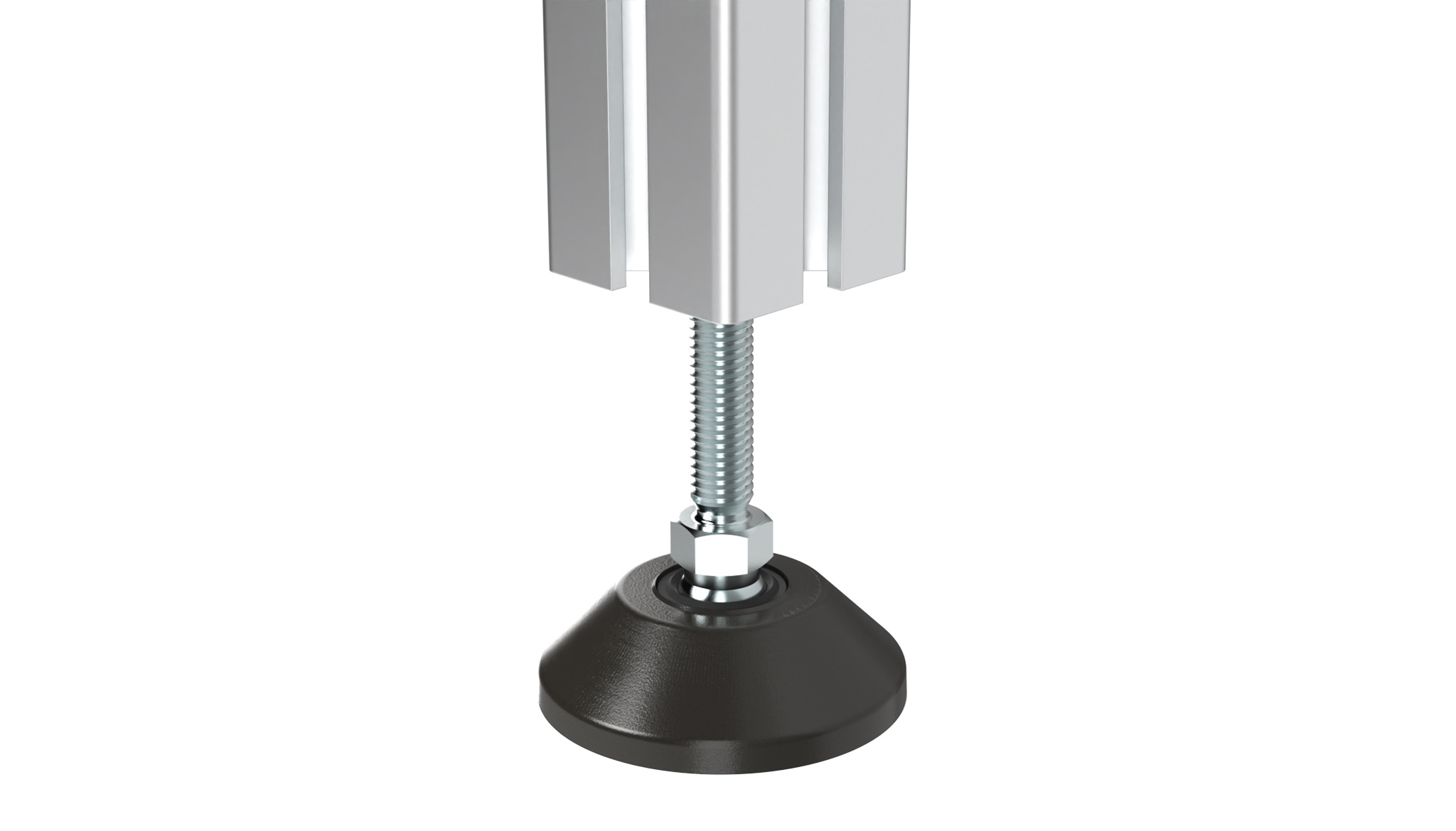 Patas giratorias ensambladas ZN / acier rótula 15