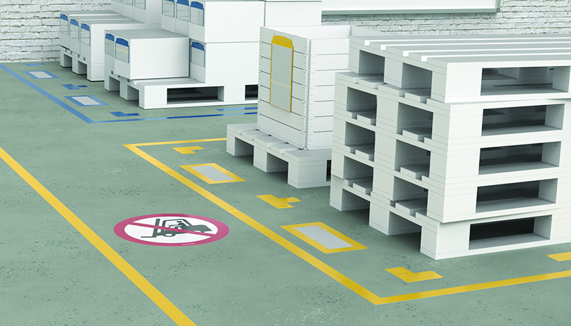 No Forklift Traffic Floor Sign