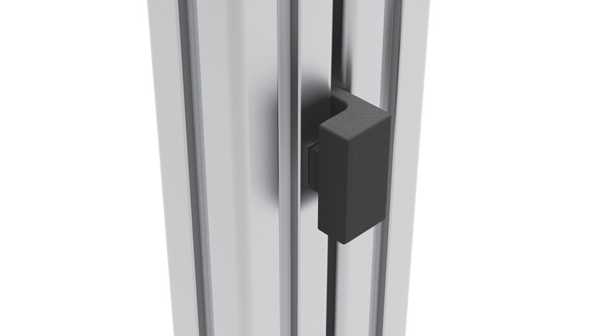 Butée de porte avec amortisseur EPDM (Kit)