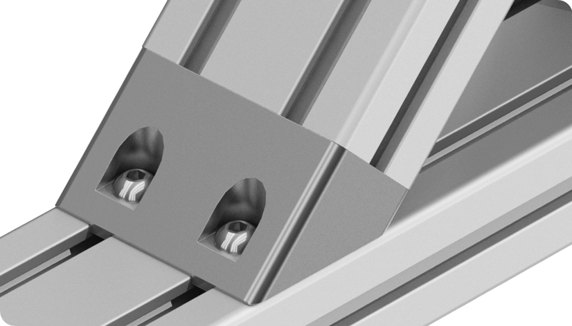 Angle Connector 80 x 40, 45°