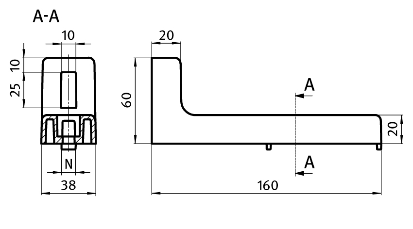 Soporte de piso ZN 160