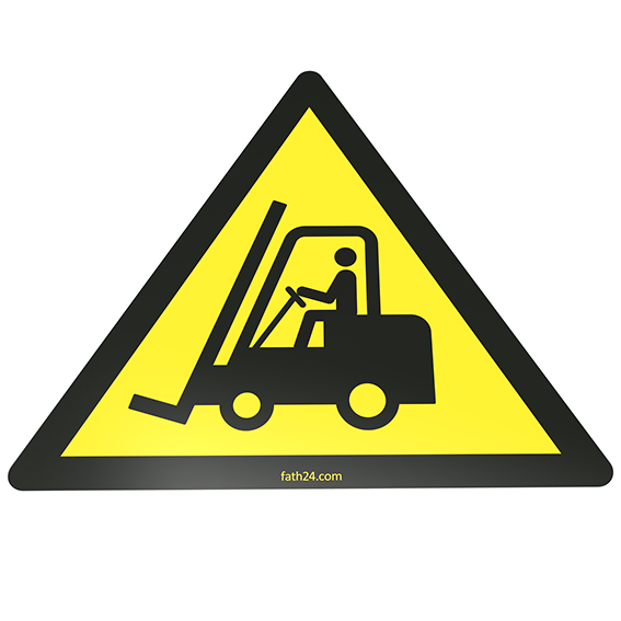 Caution Forklift Zone Floor Sign – imagen del producto