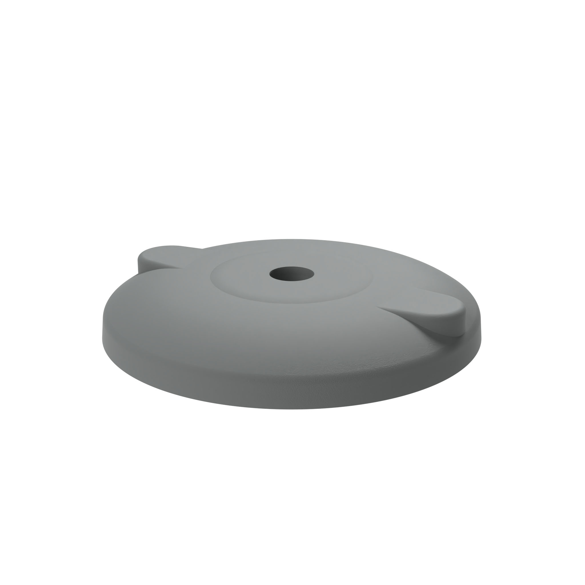 Base PA BDH para patas giratorias, rótula 15, gris 098D120KBZS01 – imagen del producto