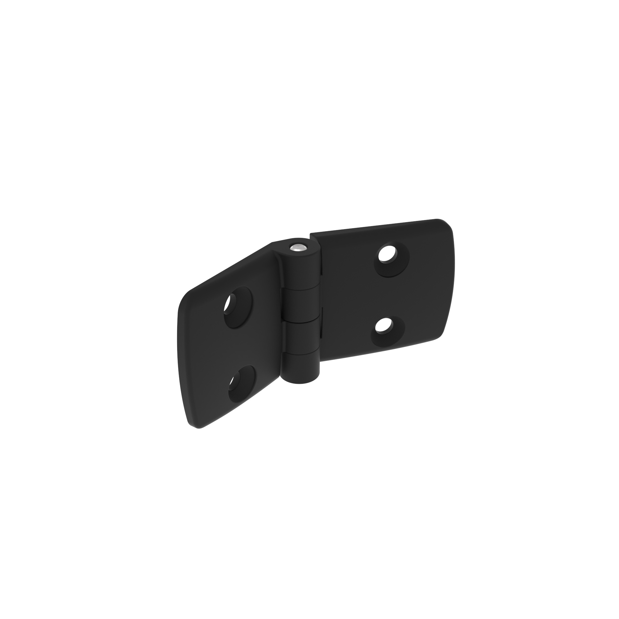 Kunststoff-Kombischarnier 50, nicht aushängbar, schwarz 095K5060F00 – Produktabbildung