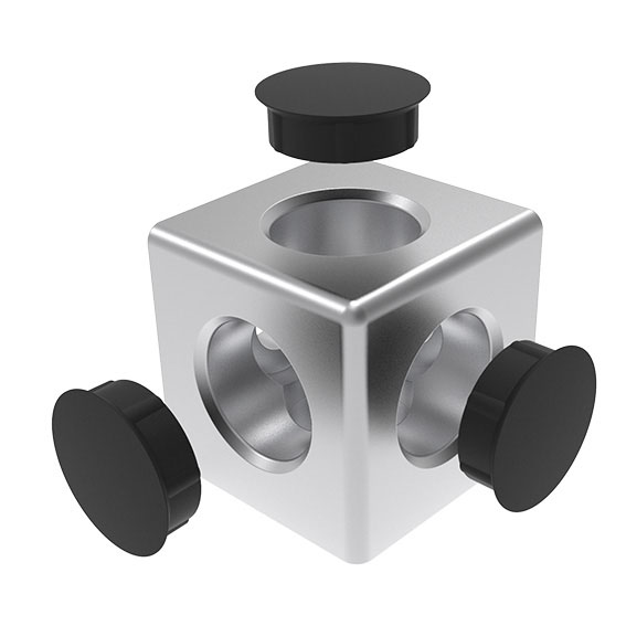 Cube Connector 45, 3D – imagen del producto