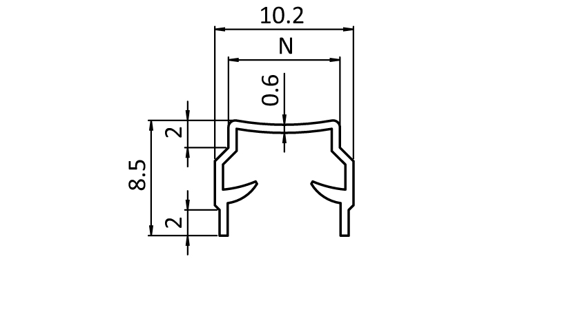 Cover and Reduction Profile B Slot 8