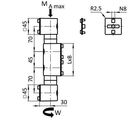Friction Joint M90H for System Arm (Set)