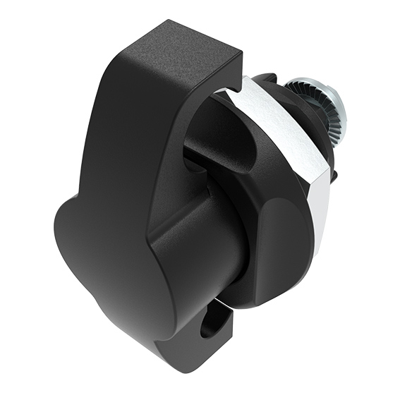 Padlock Compatible Wing Knob 50 Quarter Turn Lock 22.5, Dual Hole