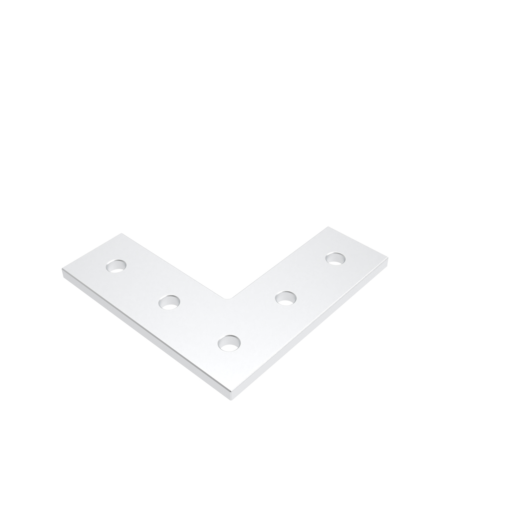 ECO Connection Plate AL L 5 Hole, 1 Slot Version Light 093EVL114114S02 – product image