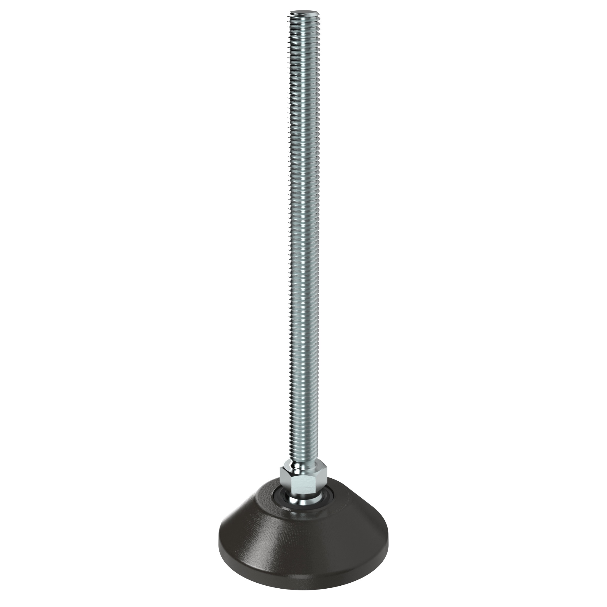 Pied pivot trapézoïdal, ZN / acier - rotule 15 – image du produit