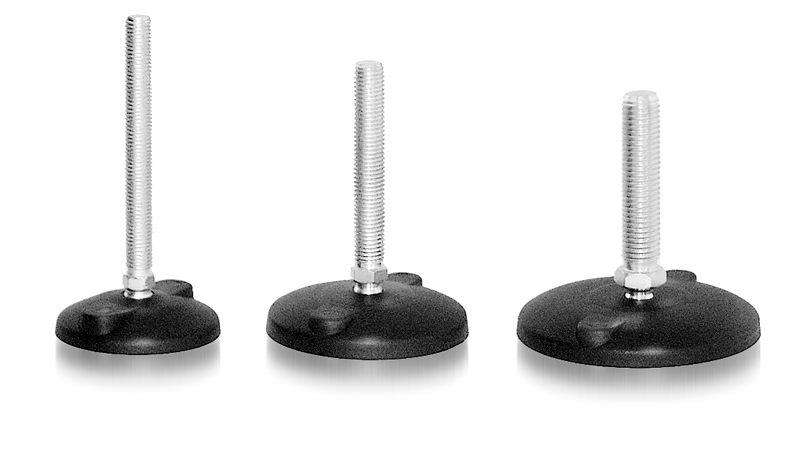 Base PA BDH for Swivel Feet, Ball Joint 15, Black – application example