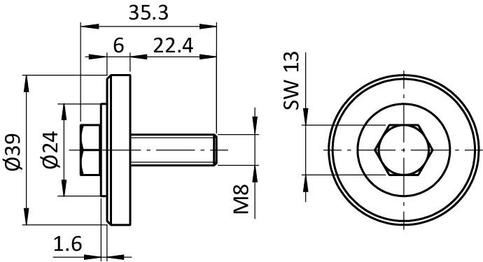 Assembly Set for Heavy-duty Pivot Feet