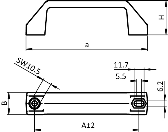 Bridge Handle 122