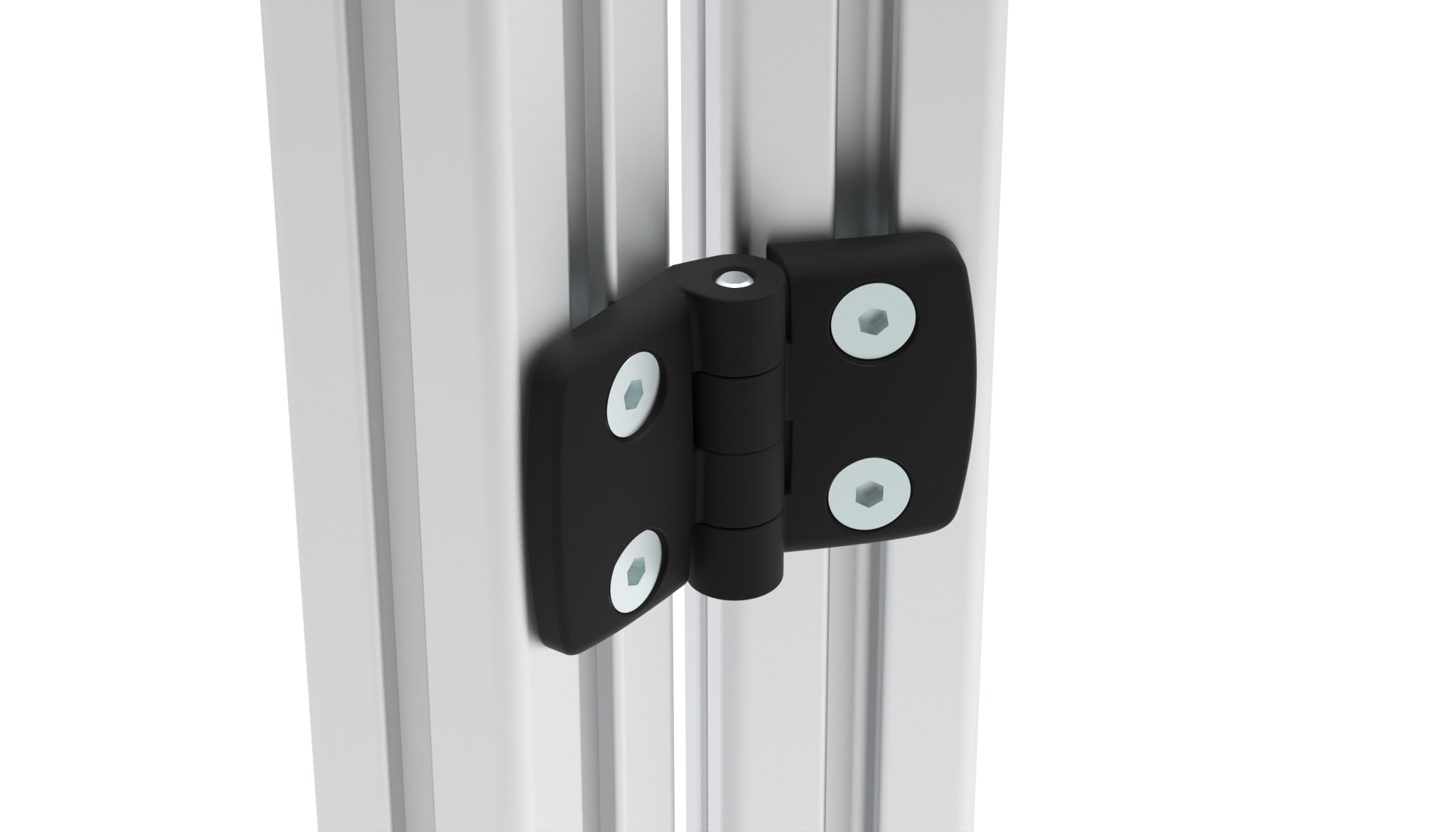 Bisagra combinada de plástico 35, no desmontable, negro