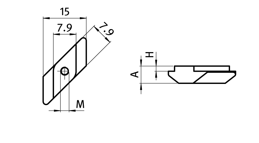Rhombus Nut