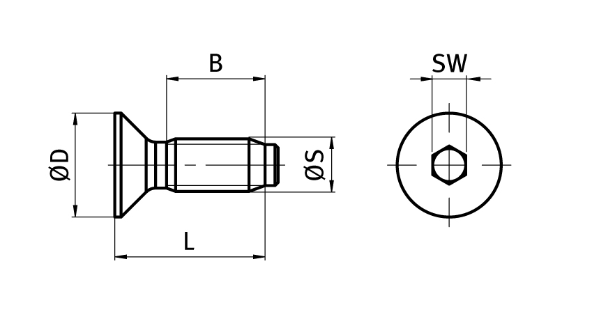 Self Forming Countersunk Screw
