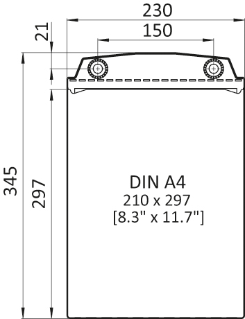 Magnetic Visual Pocket DIN A4 Portrait - 8.3" x 11.7"