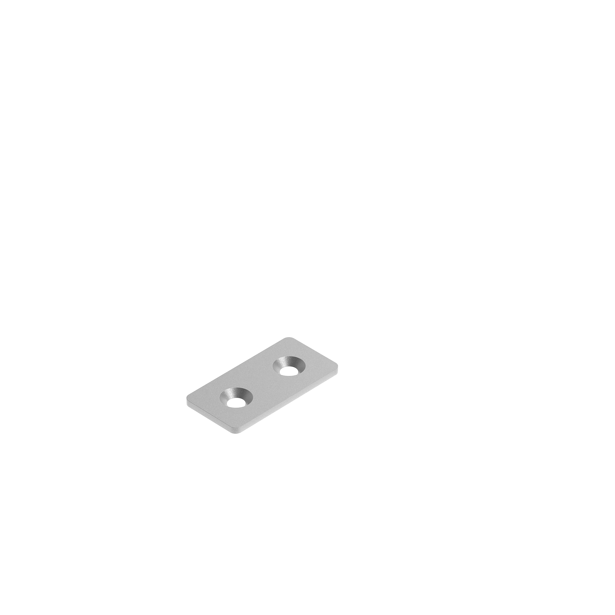 Verbinderplatte ST rechteckig 2-Loch, 1 Nut 093V3060V – Produktabbildung