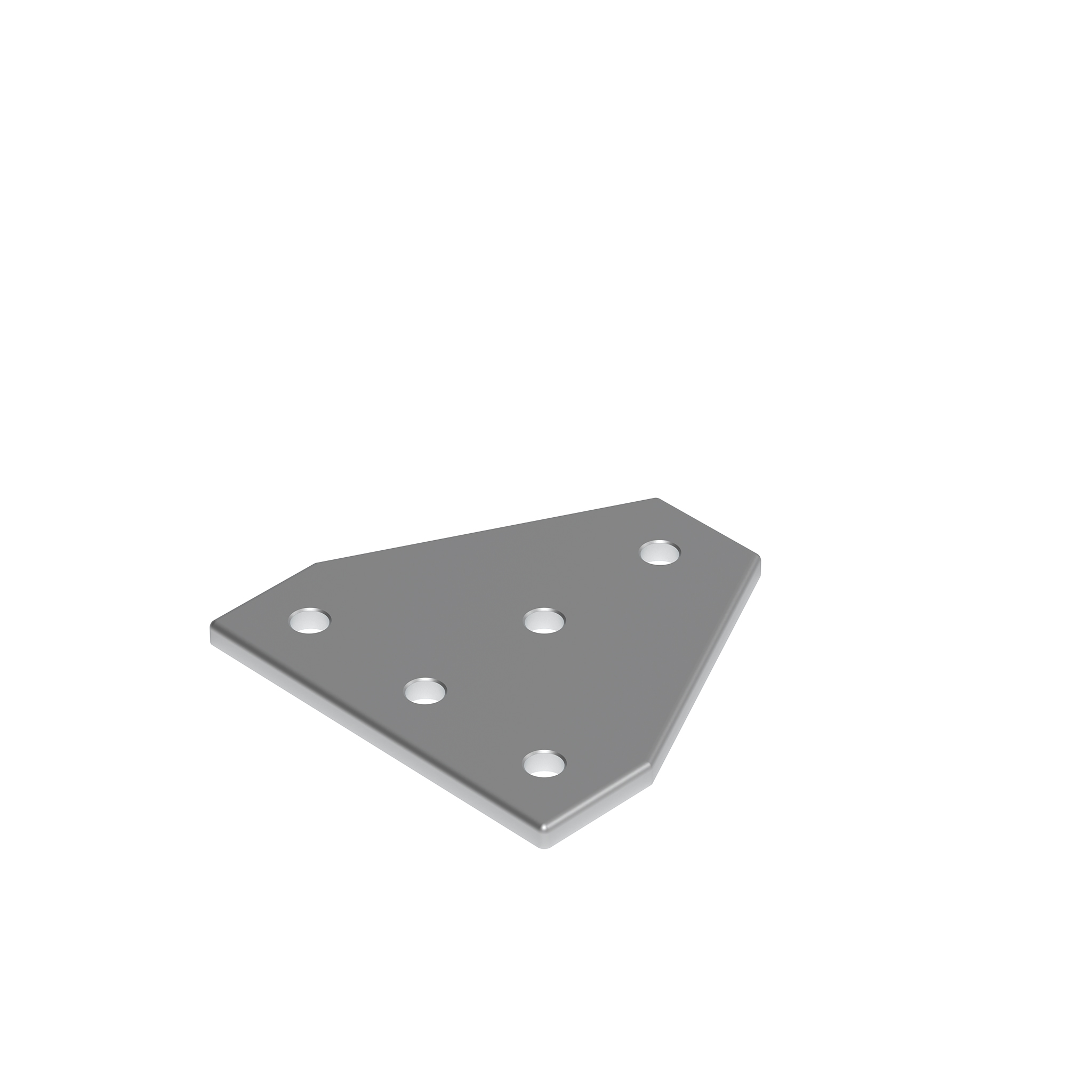 Connection Plate AL T 5 Hole, 1 Slot Version 093VT114114 – product image