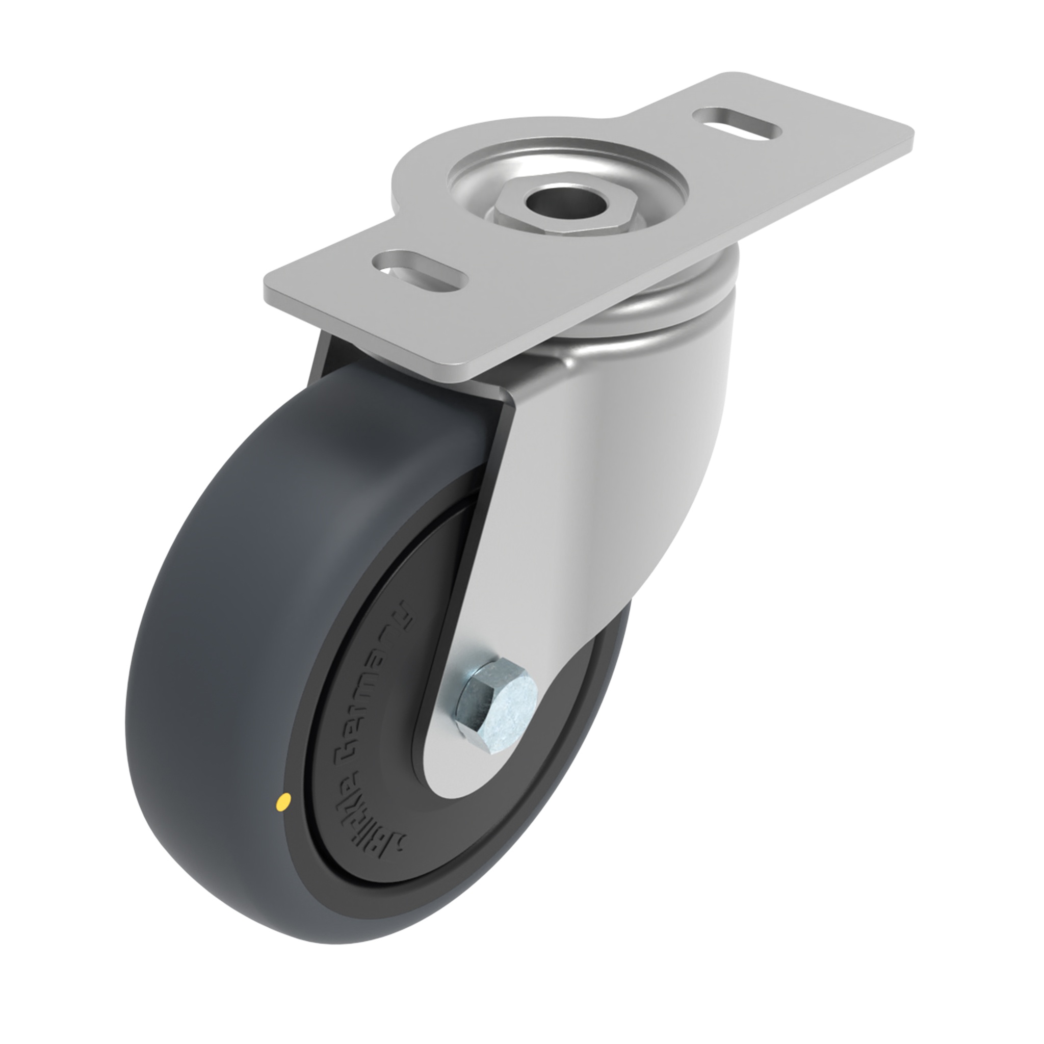 Rueda giratoria Ø 80 / 100 / 125 con placa de montaje 40 / 45 098S100U4045NESD – imagen del producto