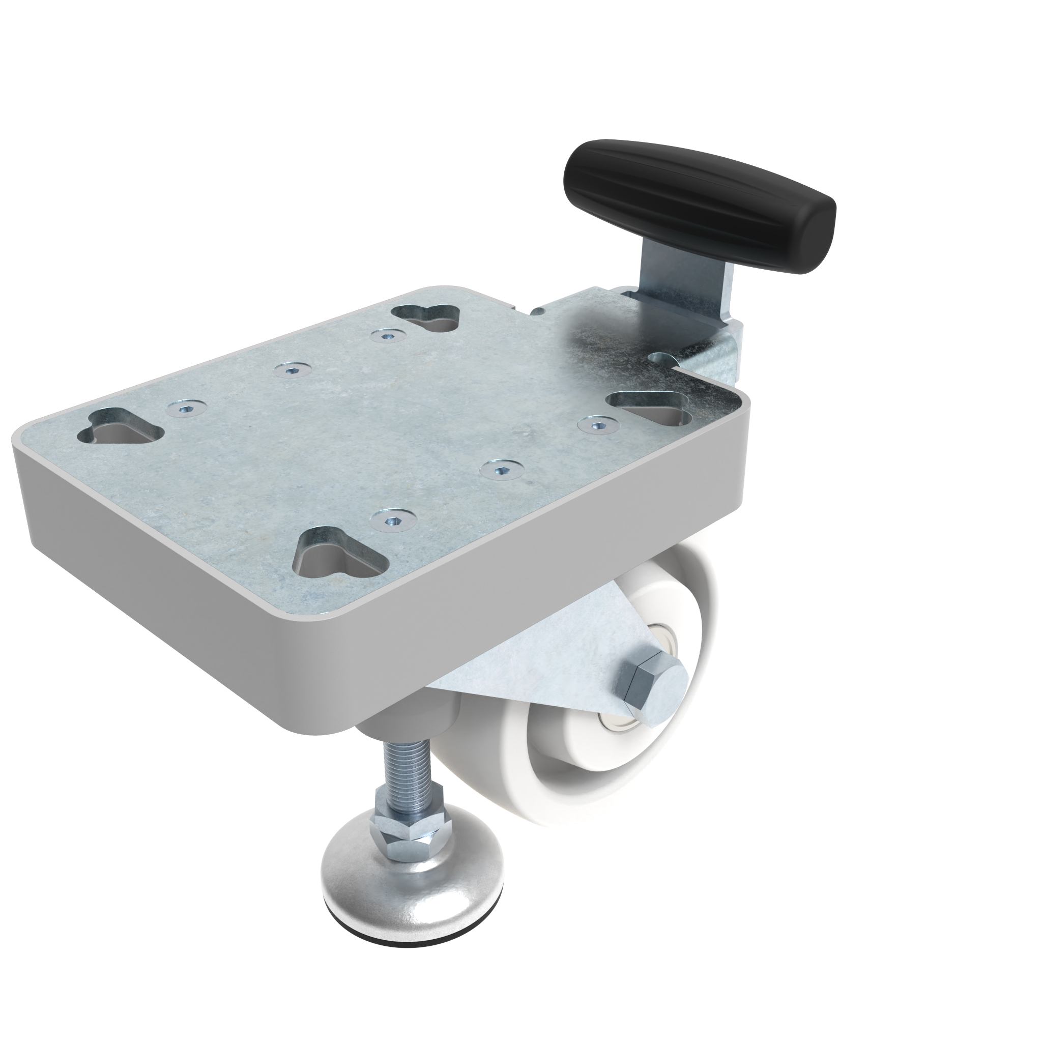 Rueda fija con pata elevadora 098FF100AF134110 – imagen del producto