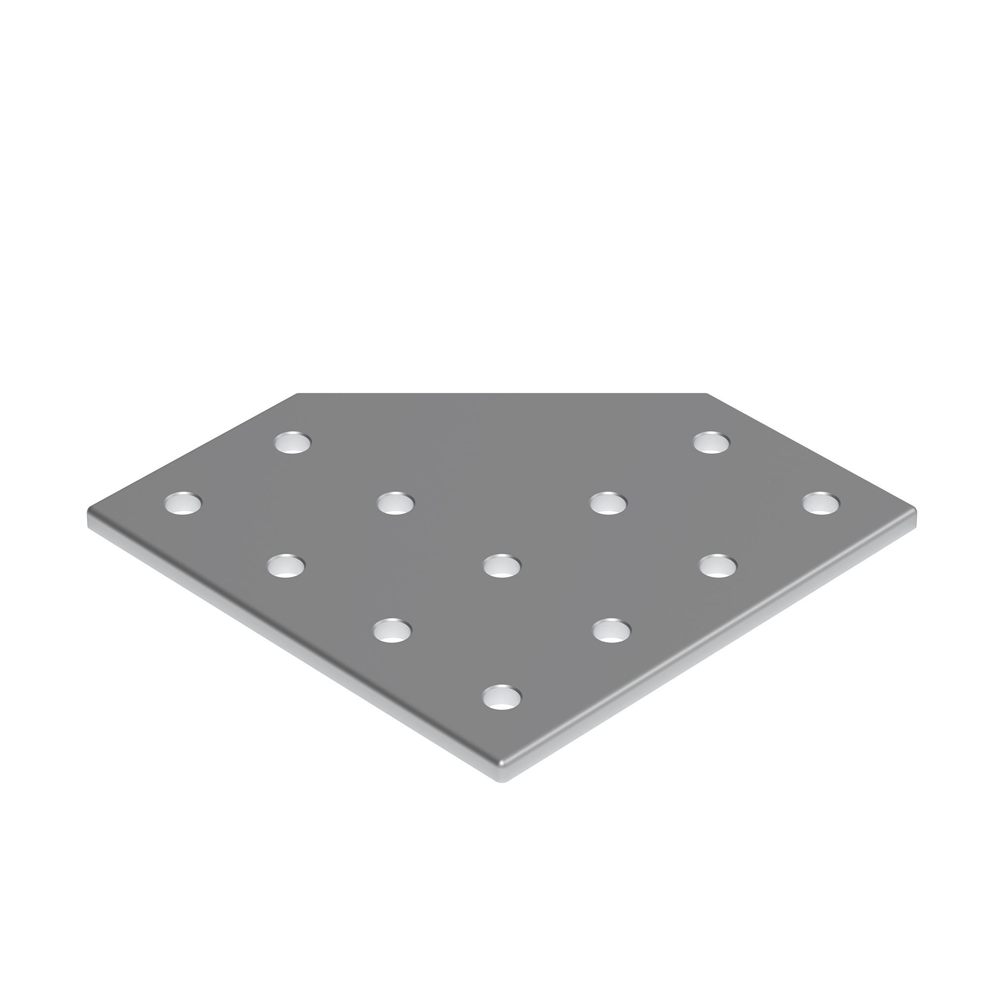 Connection Plate AL L 12 Hole, 2 Slots Version 093VL152152D – product image